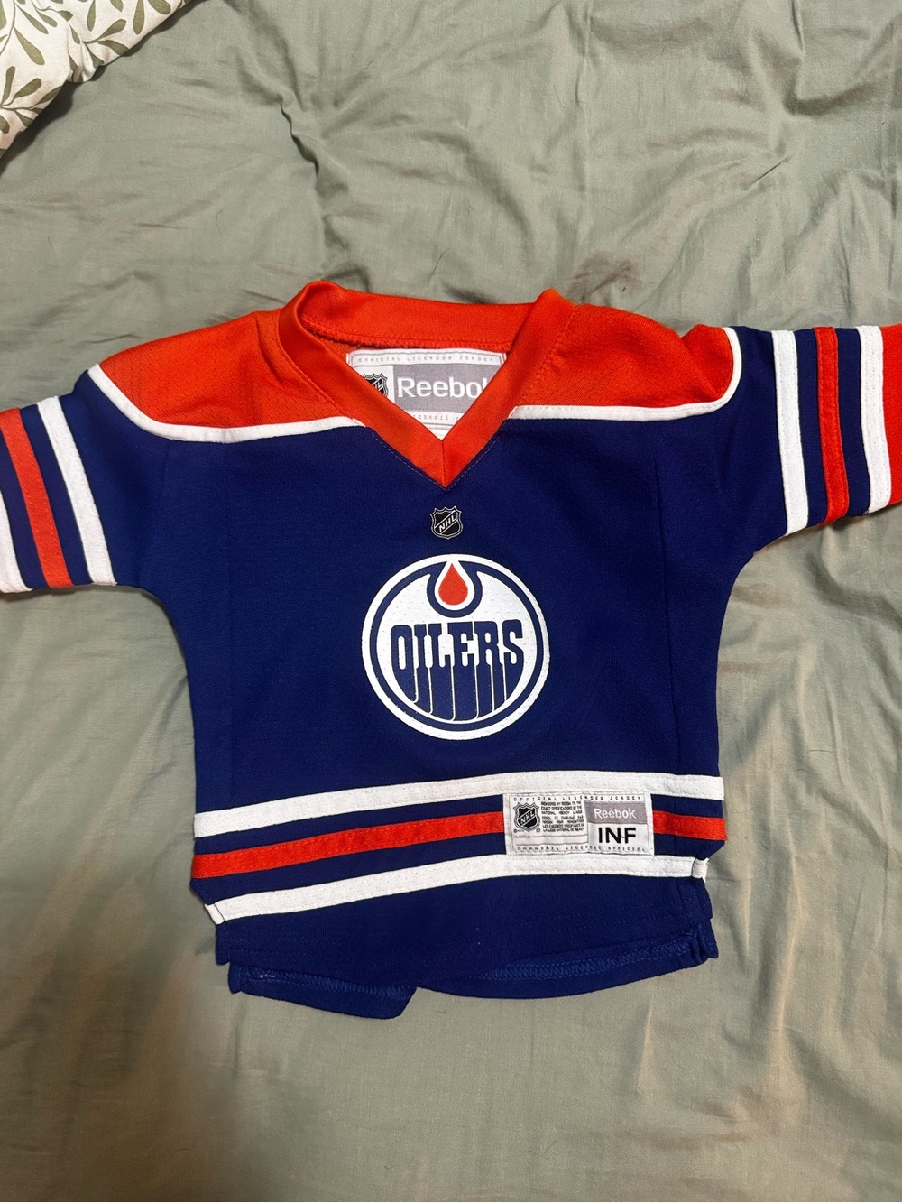 Nugent-Hopkins Reebok Edmonton Oilers Youth Navy and Orange Jersey
